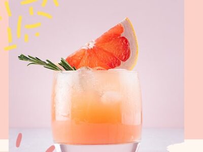 Fabulous pink grapefruit and gin cocktail
