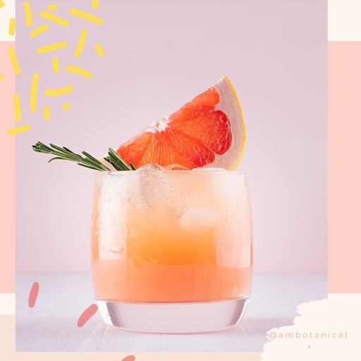 Fabulous pink grapefruit and gin cocktail
